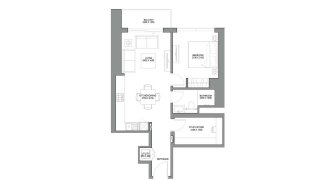 Apartment floor plan, 1.5 bedroom in 340 RIVERSIDE CRESCENT No. 11007